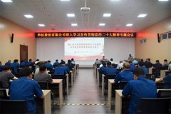 公司黨委書記、董事長(zhǎng)盛守祥為黨員干部講黨課